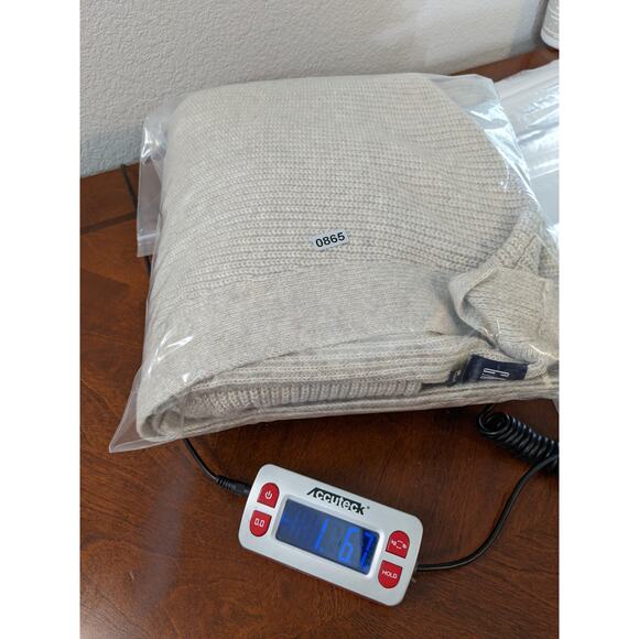 Gap Cardigan Sweater Medium Beige Open Front Ribbed Knit Layering Career Staple - Picture 7 of 9